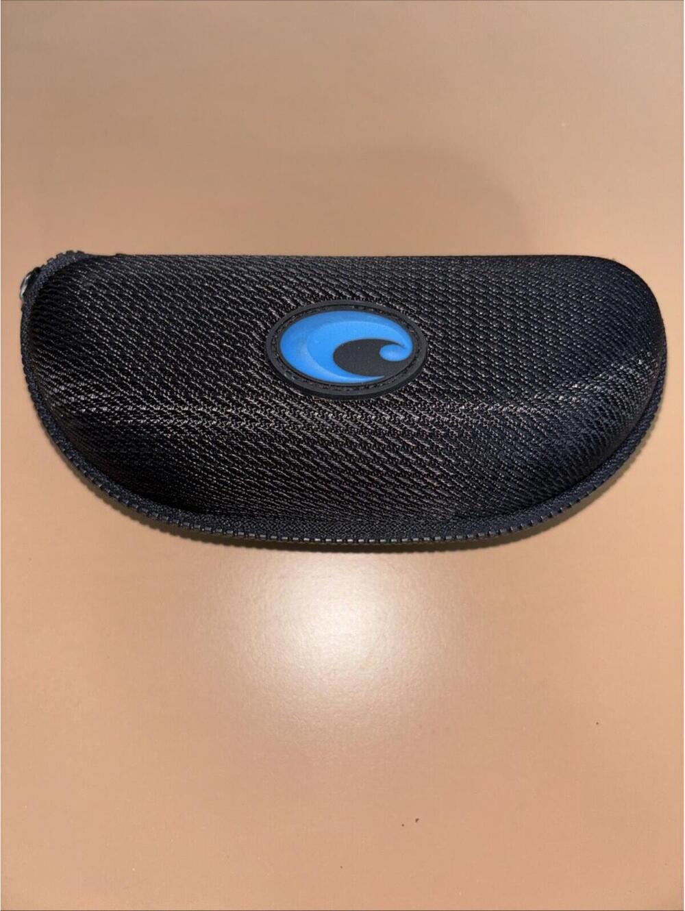 Costa Del Mar Zip Black Clamshell Sunglasses Case Very Clean (I3)